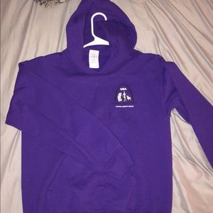 purple hoodie
